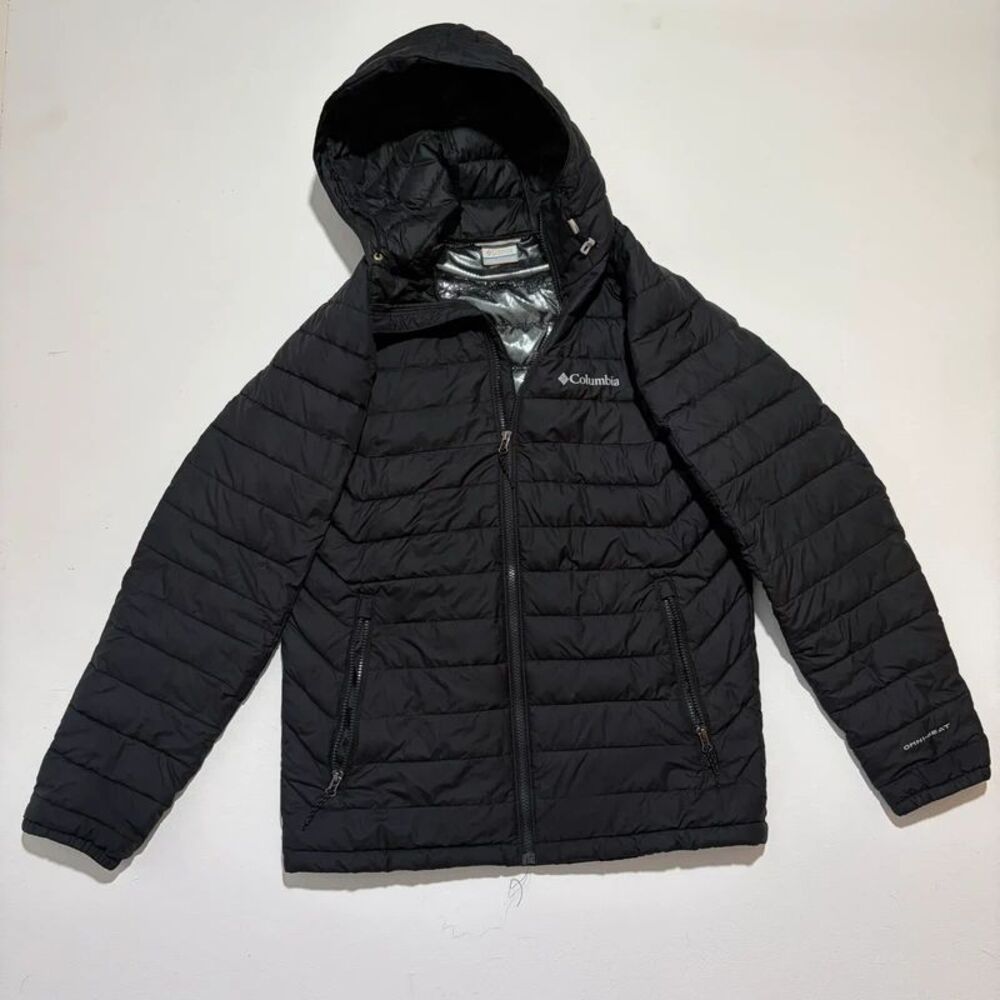Black Columbia Puffer Jacket OmniHeat size Small